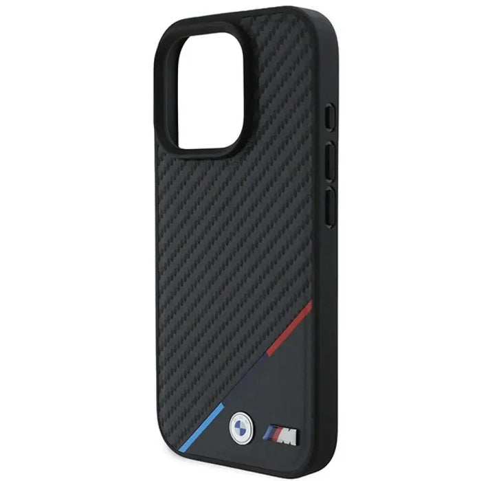 Калъф BMW M Carbon Tricolor Line MagSafe за iPhone 16 Pro