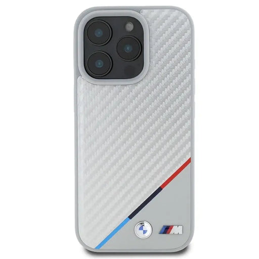 Калъф BMW M Carbon Tricolor Line MagSafe за iPhone 16 Pro