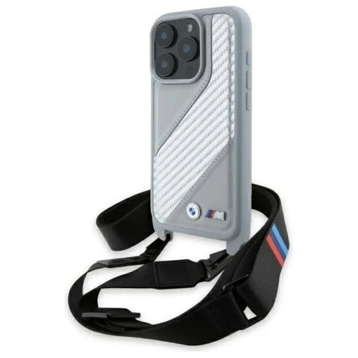Калъф BMW M Edition Carbon Stripe & Strap iPhone 16 Pro