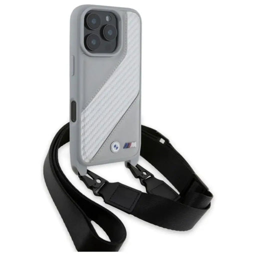 Калъф BMW M Edition Carbon Stripe & Strap iPhone 16 Pro