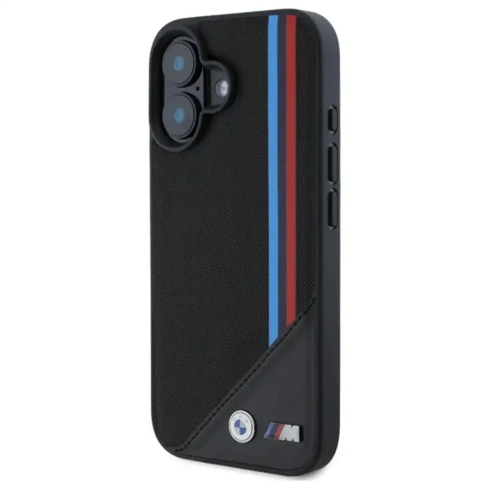 Калъф BMW M Meshed Tricolor Stripes MagSafe за iPhone 16