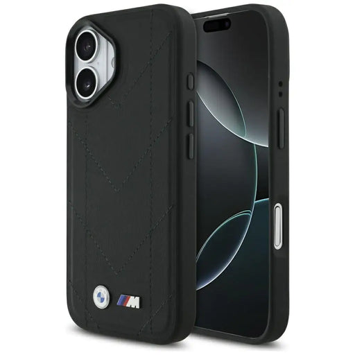 Калъф BMW M Quilted Logo MagSafe iPhone 17 - черен