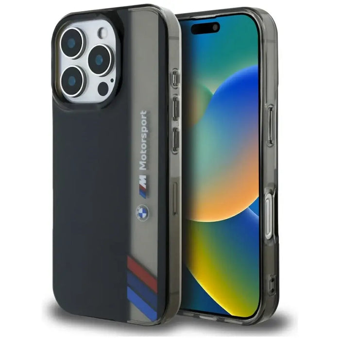 Калъф BMW Motorsport IML Vertical Stripe iPhone 16 Pro Max