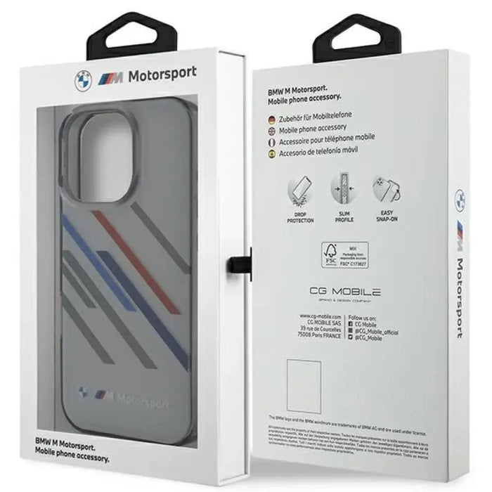 Калъф BMW Motosport IML Random Stripes за iPhone 16 Pro Max