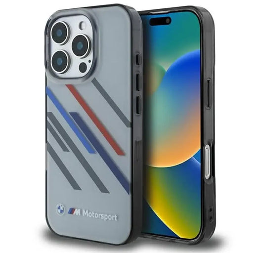 Калъф BMW Motosport IML Random Stripes за iPhone 16 Pro Max