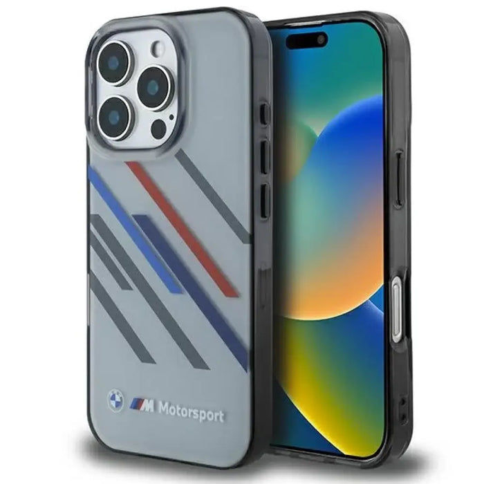 Калъф BMW Motosport IML Random Stripes за iPhone 16 Pro Max