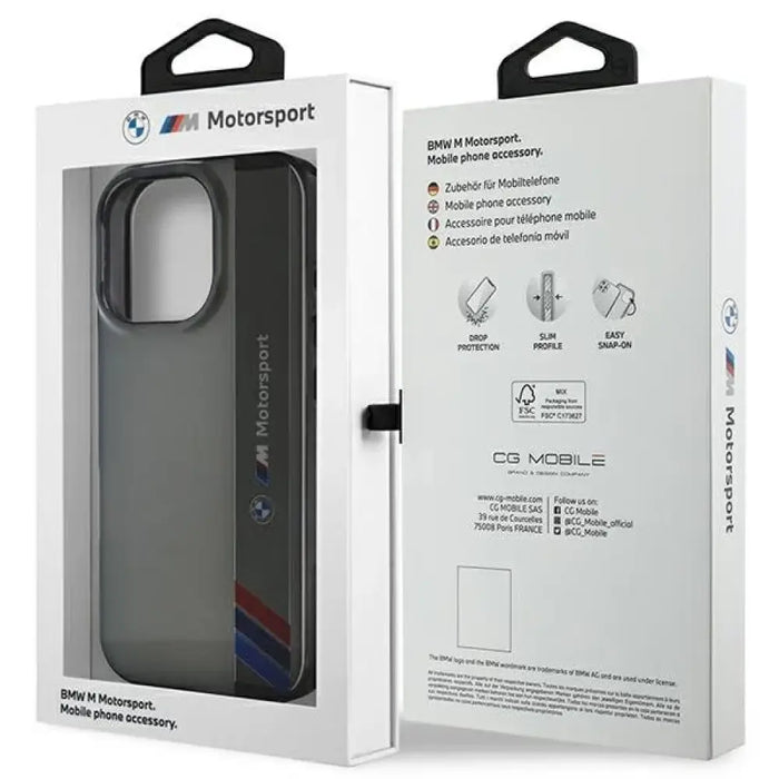 Калъф BMW Motosport IML Vertical Stripe iPhone 16 Pro Max