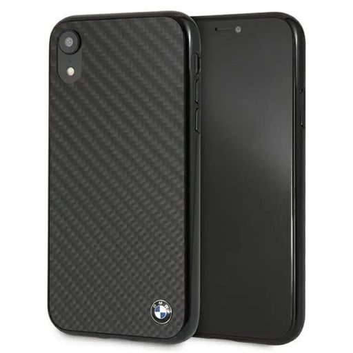 Калъф BMW Siganture Carbon за iPhone Xr - черен