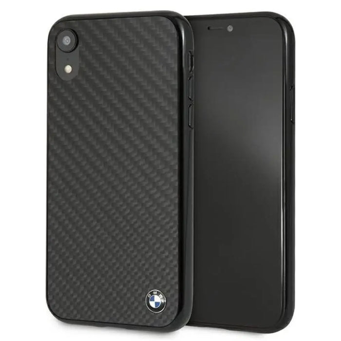 Калъф BMW Siganture Carbon за iPhone Xr - черен