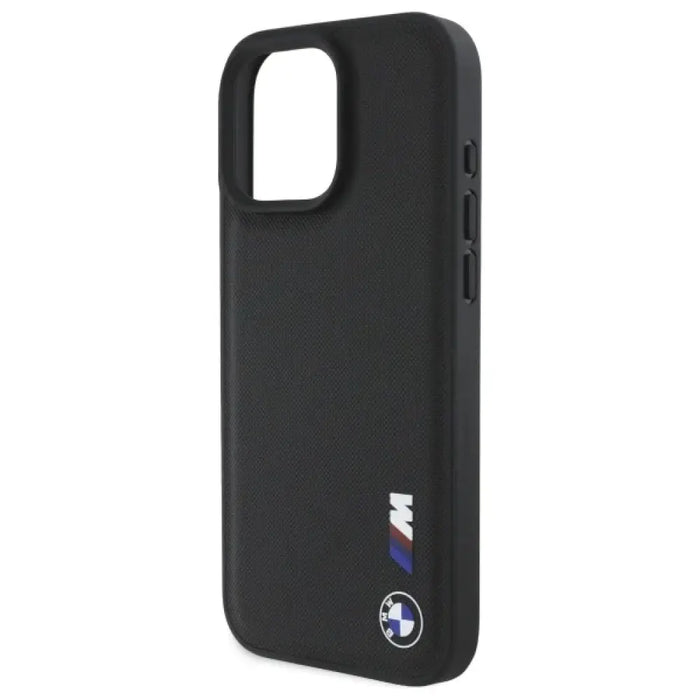 Калъф BMW Smooth Rubber Logo iPhone 16 Pro Max - черен