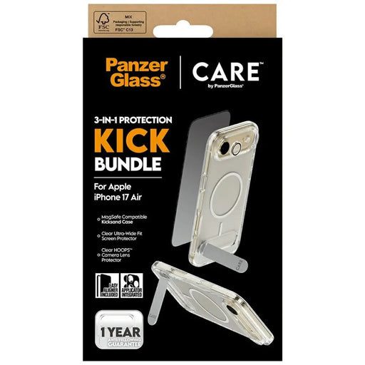 Калъф CARE by PanzerGlass Feature Kick 3in1 + стъкло + леща