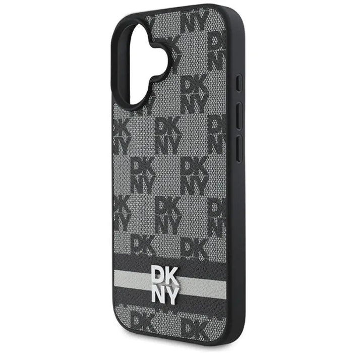 Калъф DKNY Checkered Pattern & Printed Stripes за iPhone 16