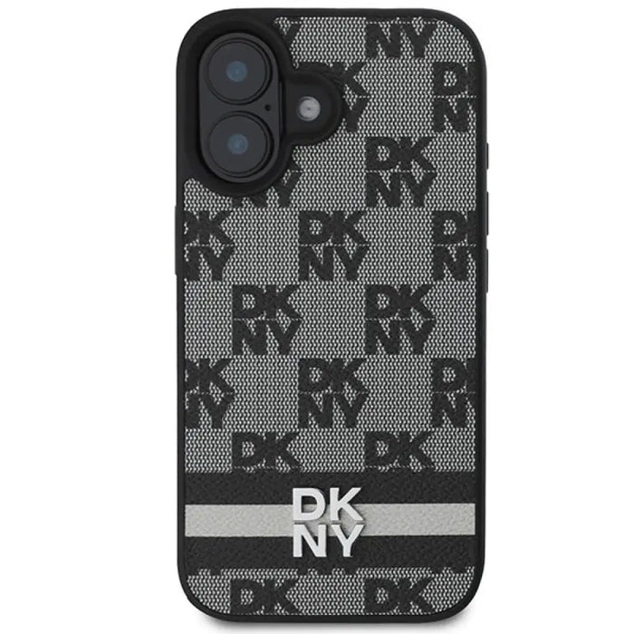 Калъф DKNY Checkered Pattern & Printed Stripes за iPhone 16