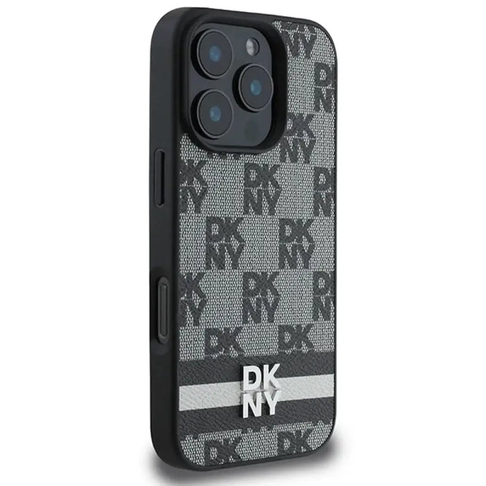 Калъф DKNY Checkered Pattern & Printed Stripes за iPhone 16
