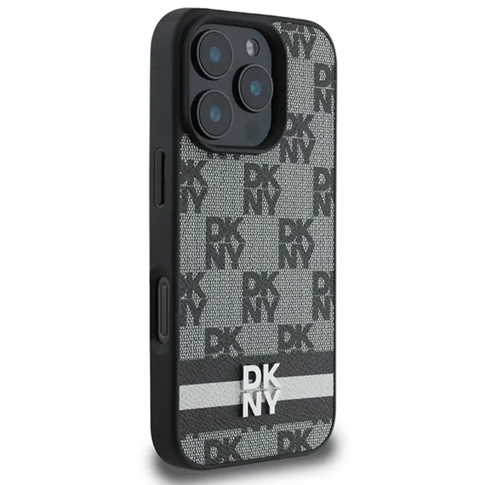 Калъф DKNY Checkered Pattern & Printed Stripes за iPhone 16