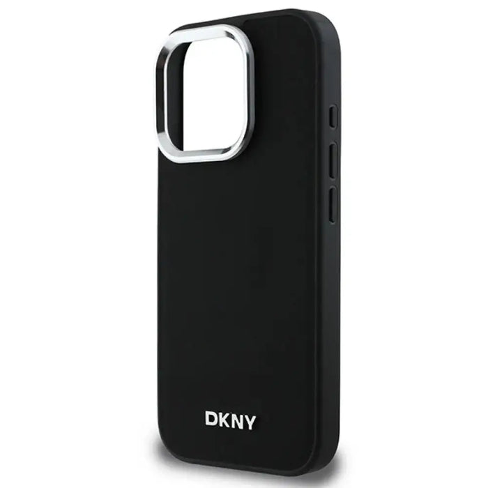 Калъф DKNY Plain Silver Logo MagSafe за iPhone 16 Pro