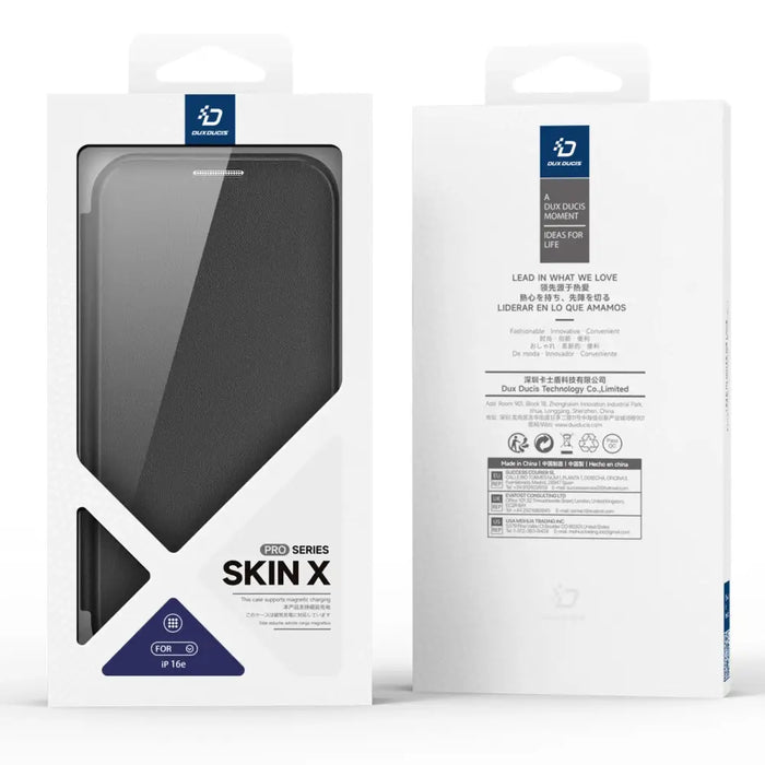 Калъф Dux Ducis Skin X Pro с MagSafe за iPhone 16e - черен