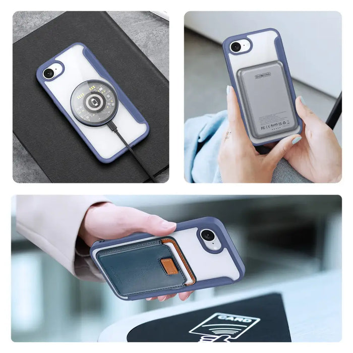 Калъф Dux Ducis Skin X Pro с MagSafe за iPhone 16e - син