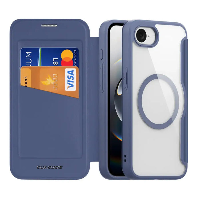 Калъф Dux Ducis Skin X Pro с MagSafe за iPhone 16e - син