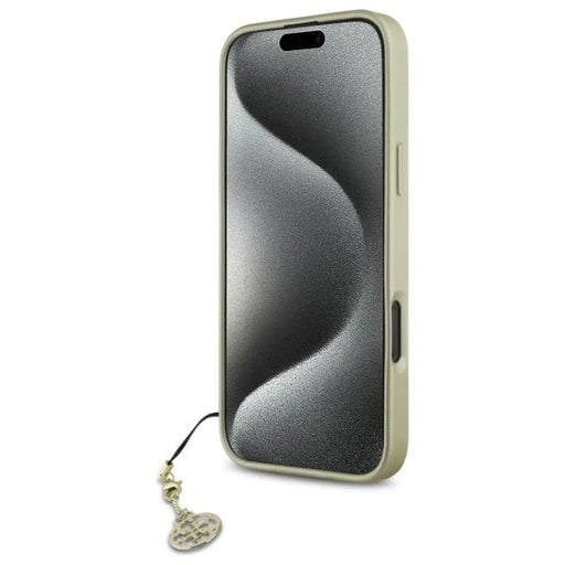Калъф Guess 4G Charms Collection iPhone 16 Pro Max - кафяв
