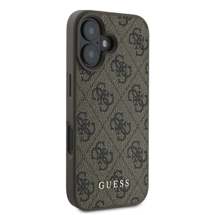 Калъф Guess 4G Classic iPhone 16 Plus - кафяв