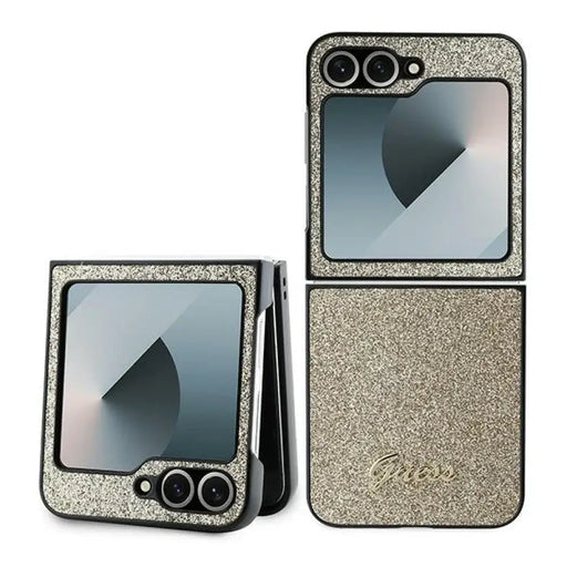 Калъф Guess 4G Glitter Script за Samsung Galaxy Z Flip 6