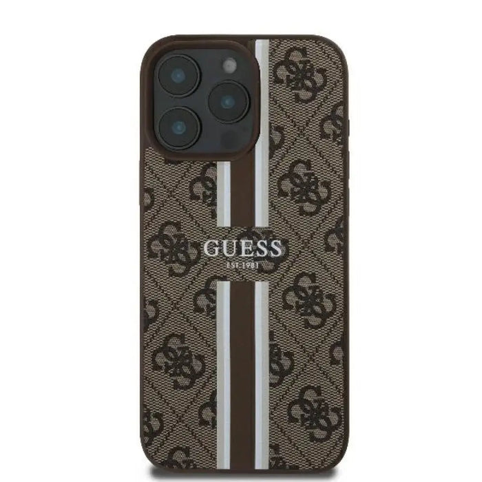 Калъф Guess 4G Printed Stripes MagSafe за iPhone 16 Pro