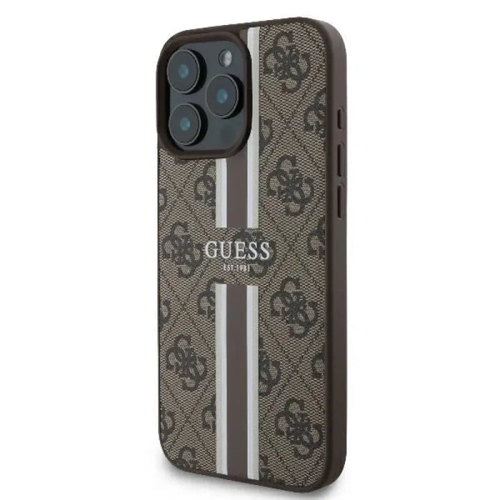Калъф Guess 4G Printed Stripes MagSafe за iPhone 16 Pro