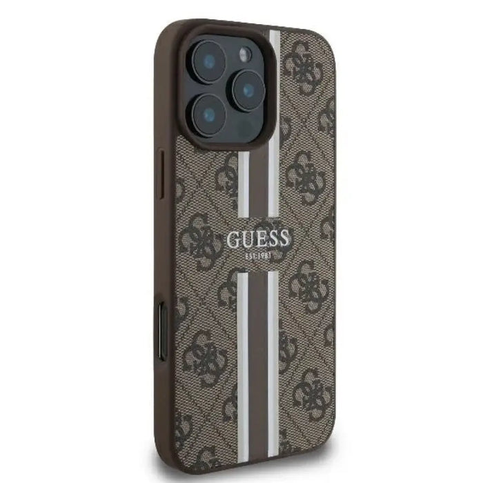 Калъф Guess 4G Printed Stripes MagSafe за iPhone 16 Pro