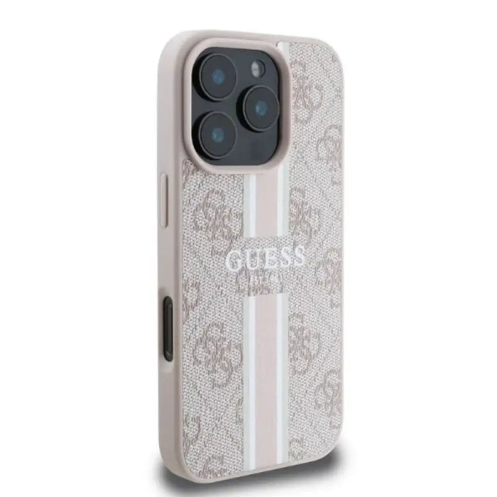 Калъф Guess 4G Printed Stripes MagSafe за iPhone 16 Pro
