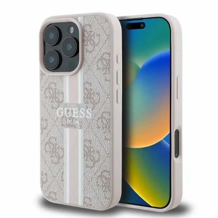 Калъф Guess 4G Printed Stripes MagSafe за iPhone 16 Pro