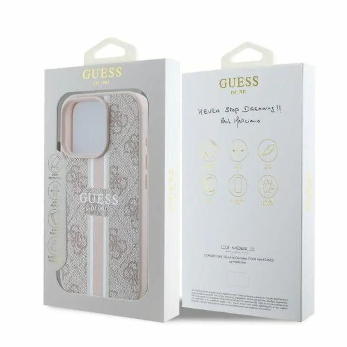 Калъф Guess 4G Printed Stripes MagSafe за iPhone 16 Pro