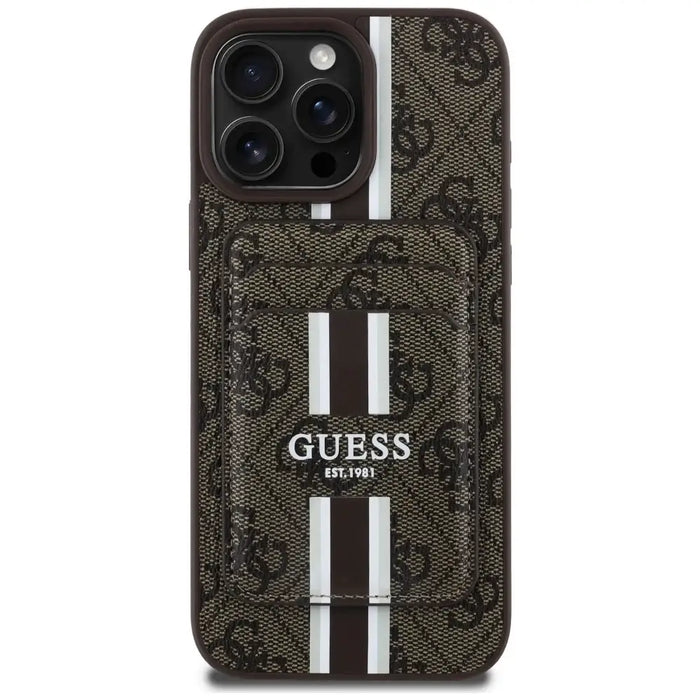 Калъф Guess 4G Stripes с портфейл Magsafe за iPhone 16 Pro