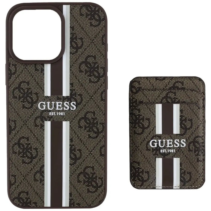 Калъф Guess 4G Stripes с портфейл Magsafe за iPhone 16 Pro