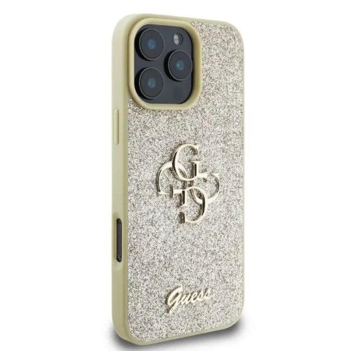 Калъф Guess Fixed Glitter Big 4G за iPhone 16 Pro Max