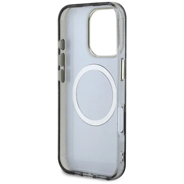 Калъф Guess Glitter Flowers Triangle Buttons MagSafe