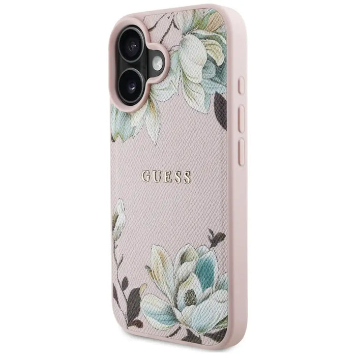 Калъф Guess Grained Printed Flower Pattern MagSafe iPhone