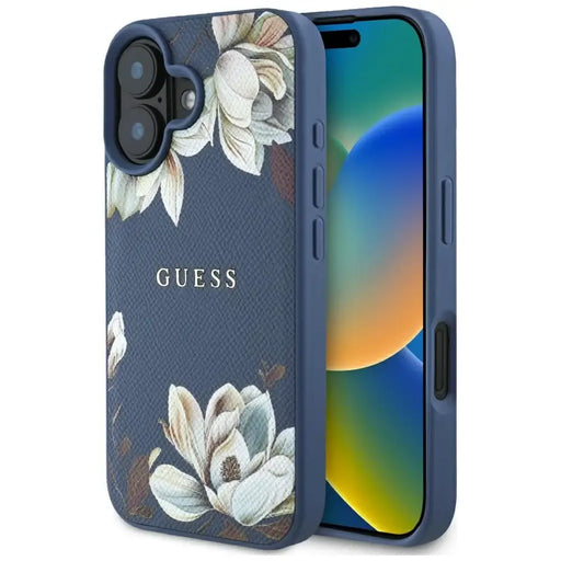 Калъф Guess Grained Printed Flower Pattern MagSafe