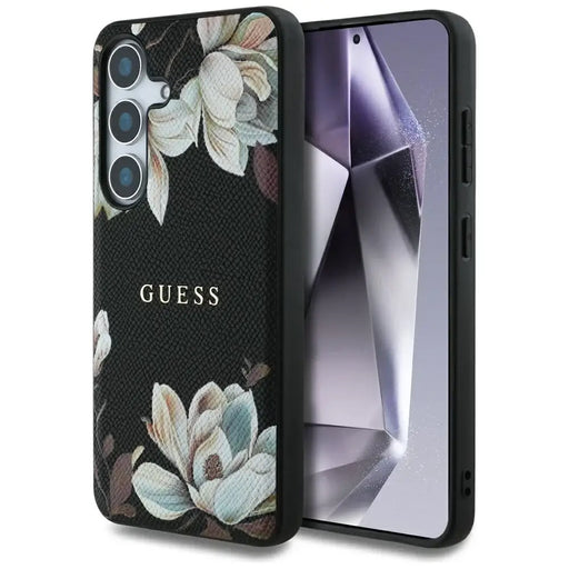 Калъф Guess Grained Printed Flower Pattern MagSafe