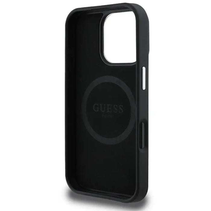 Калъф Guess Grained Triangle MagSafe за iPhone 16 Pro