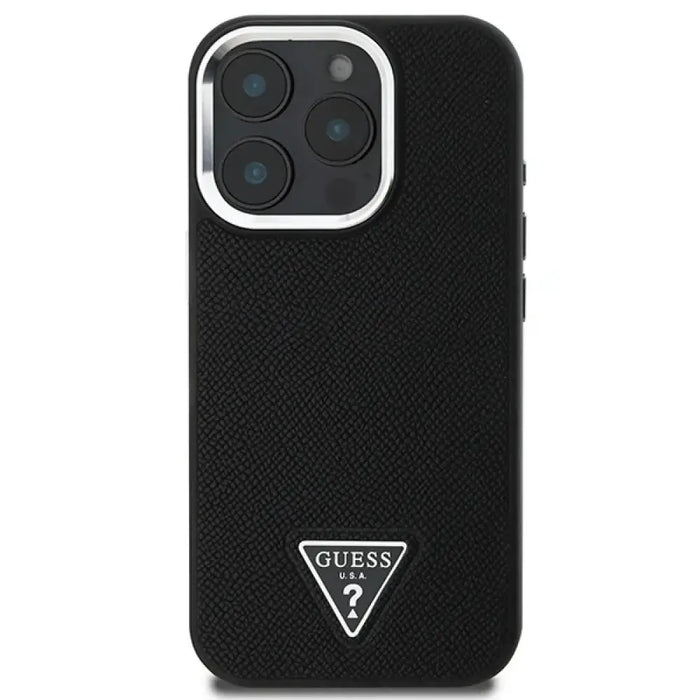 Калъф Guess Grained Triangle MagSafe за iPhone 16 Pro