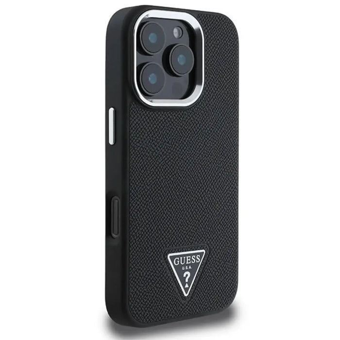 Калъф Guess Grained Triangle MagSafe за iPhone 16 Pro