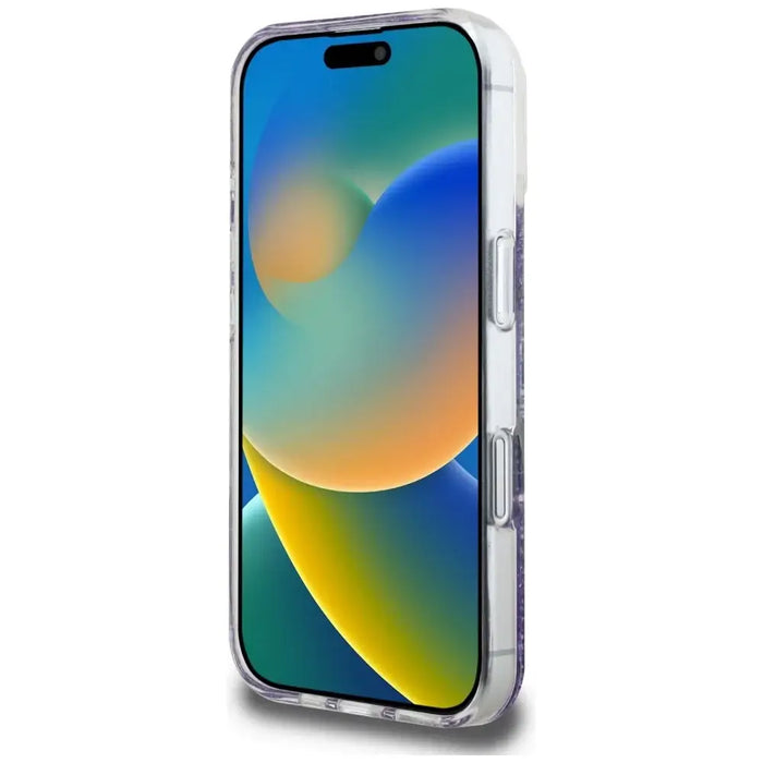 Калъф Guess HC Resin Bottom Glitter MagSafe за iPhone 16