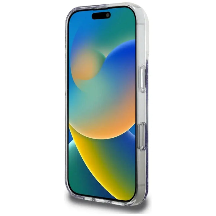 Калъф Guess HC Resin Bottom Glitter MagSafe за iPhone 16