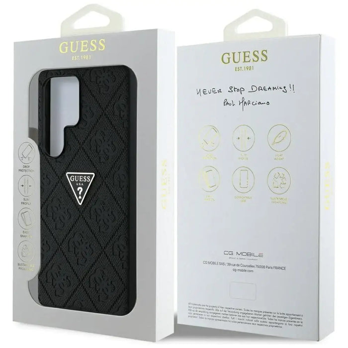 Калъф Guess Hot Stamp 4G Pattern Triangle Metal Logo