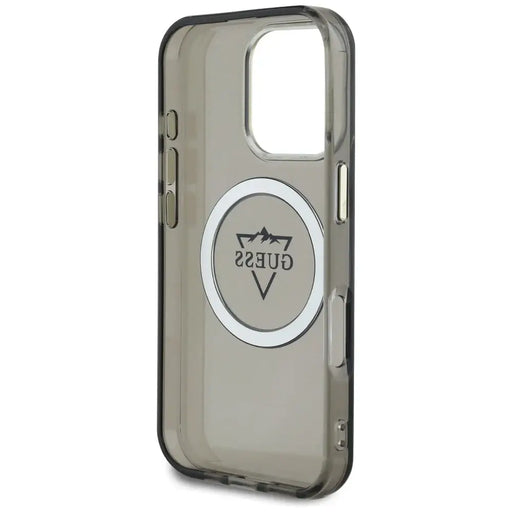 Калъф Guess IML Metal Mountain Logo MagSafe за iPhone 16