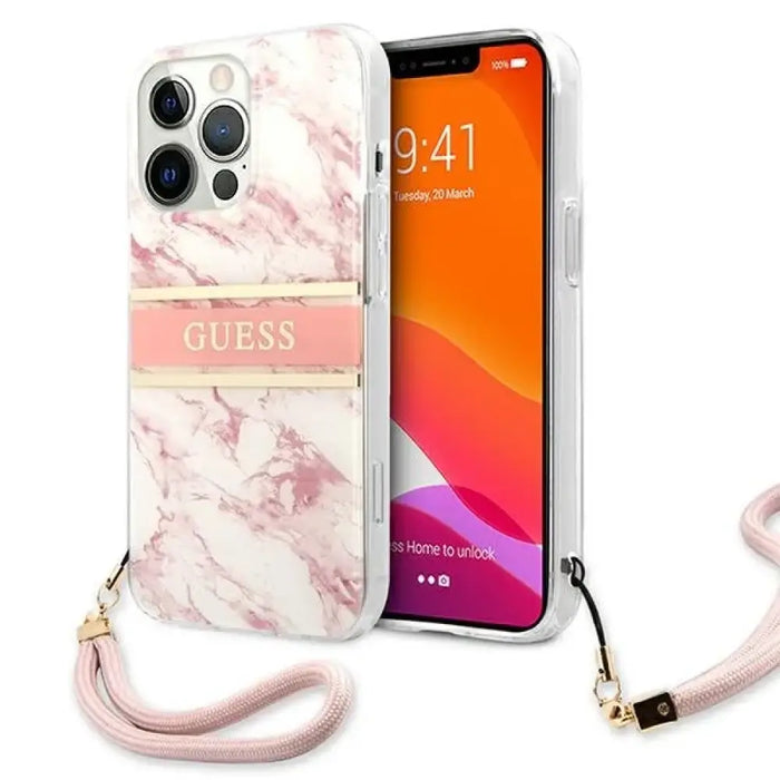 Калъф Guess Marble Strap Collection iPhone 13 Pro Max 6.7’’