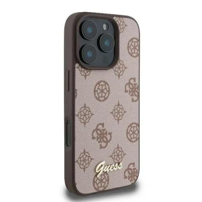 Калъф Guess Peony Script MagSafe за iPhone 16 Pro Max