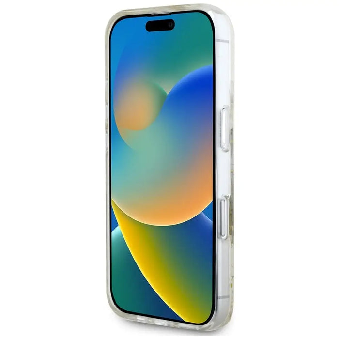 Калъф Guess Resin Flowers Glitter MagSafe за iPhone 16