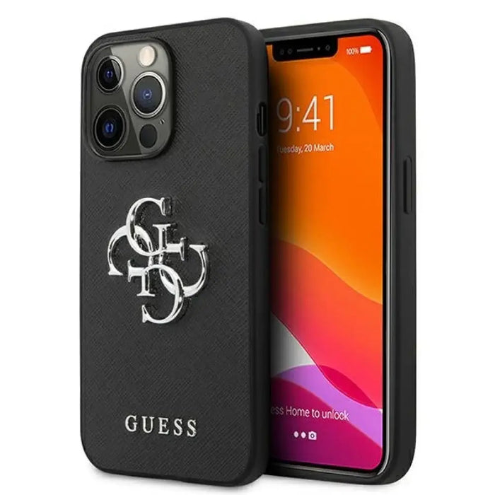 Калъф Guess Saffiano 4G Metal Logo за iPhone 13 Pro / 13